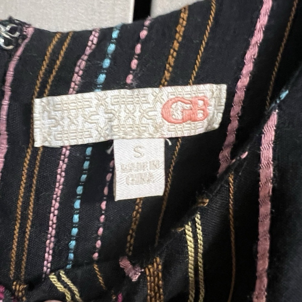Size Small - Jumpsuit - Rainbow Striped - Tie Waist - GB / Gianni Bini - Picture 8 of 9